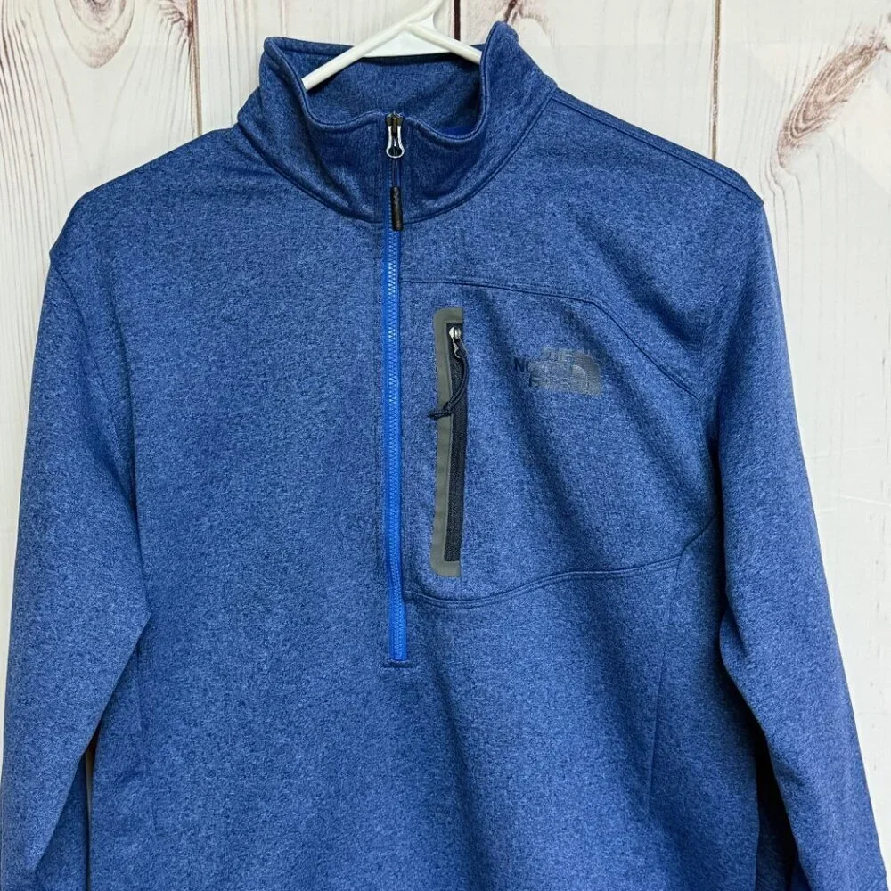 The North Face Men’s Canyonlands‎ 1/2-Zip Jacket M Blue Heather EUC